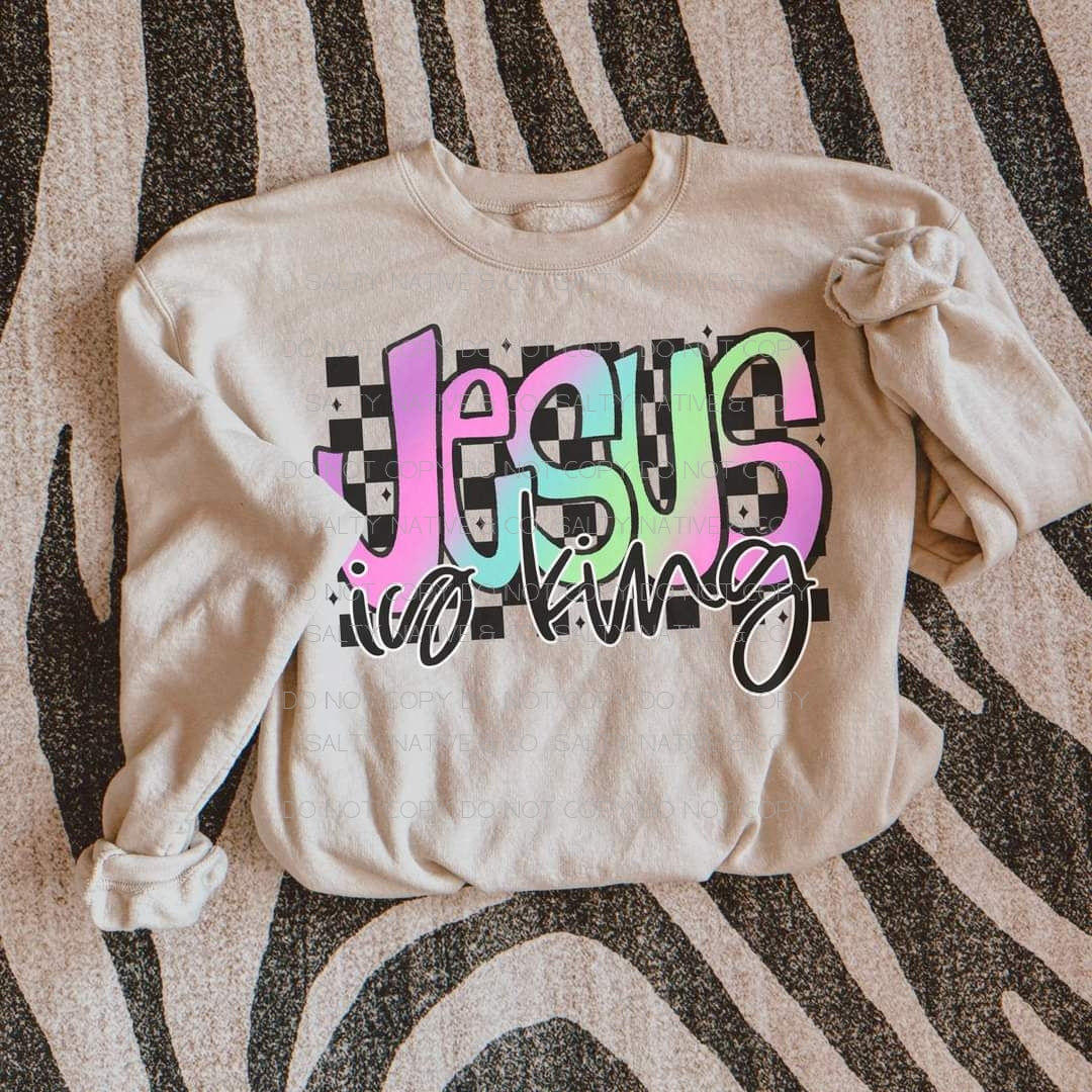 Christian Faith Sweatshirt| Jesus is King| Faith-Based Apparel