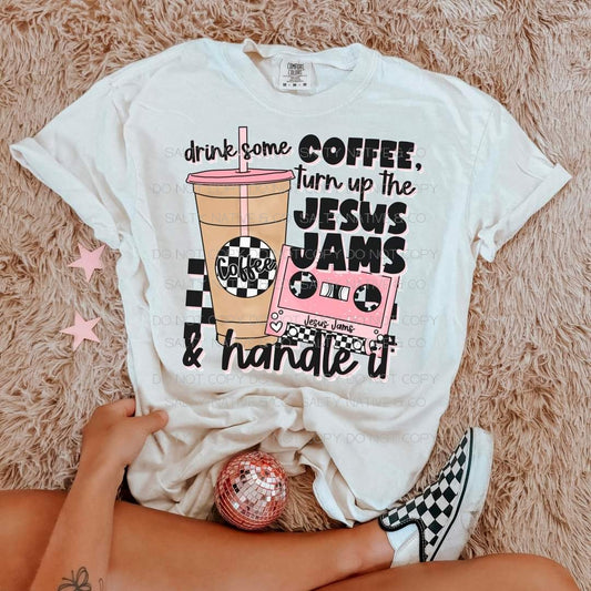 Christian Humor T-Shirt| Coffee Lover's Apparel| Jesus Jams